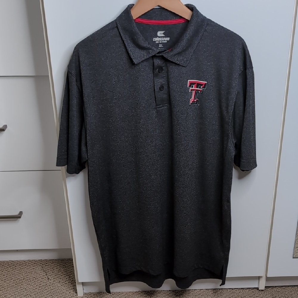Texas Tech Gray Polo Shirt Men's XL